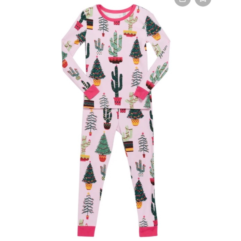 BEDHEAD Christmas Cactus print toddler pajama set